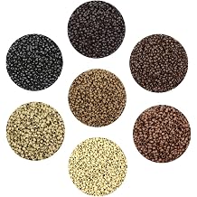 500 Pcs 2.5x1.5x1.6mm Copper Nano Rings Micro Links Nano Beads for Tip Hair Extensions Hair Beads Light Brown
