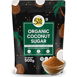5:15PM Coconut Sugar Organic Natural 500g |100% Organic Coconut Sugar I Unrefined Pure Natural Sweetener