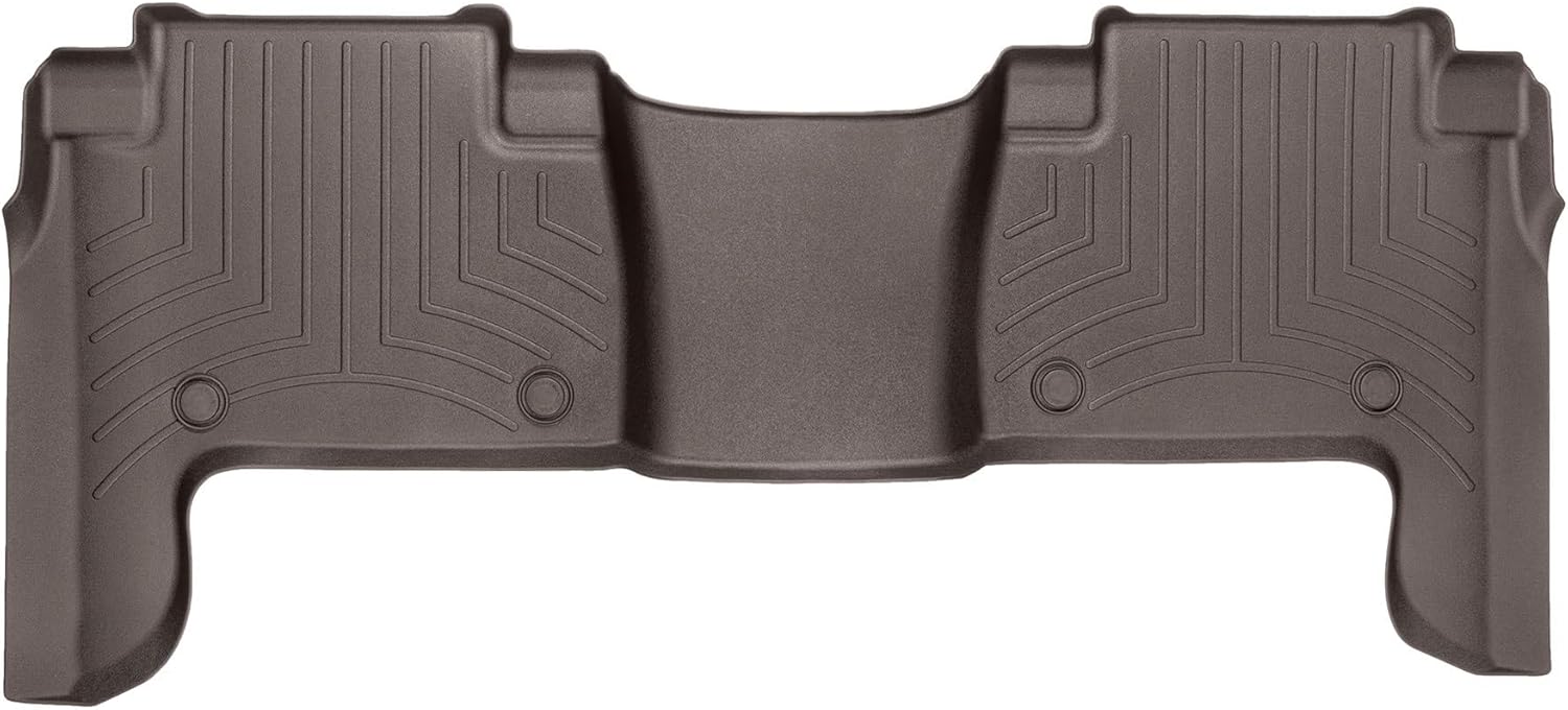 WeatherTech Custom Fit FloorLiners for Nissan Armada, QX80, QX80-2nd Row (4415022), Black