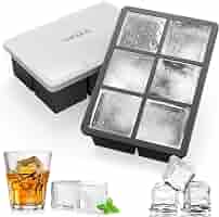 Lot De 2 Bacs à Glaçons XXL Avec Couvercle - Glaçons Whisky 4.5cm Sans BPA