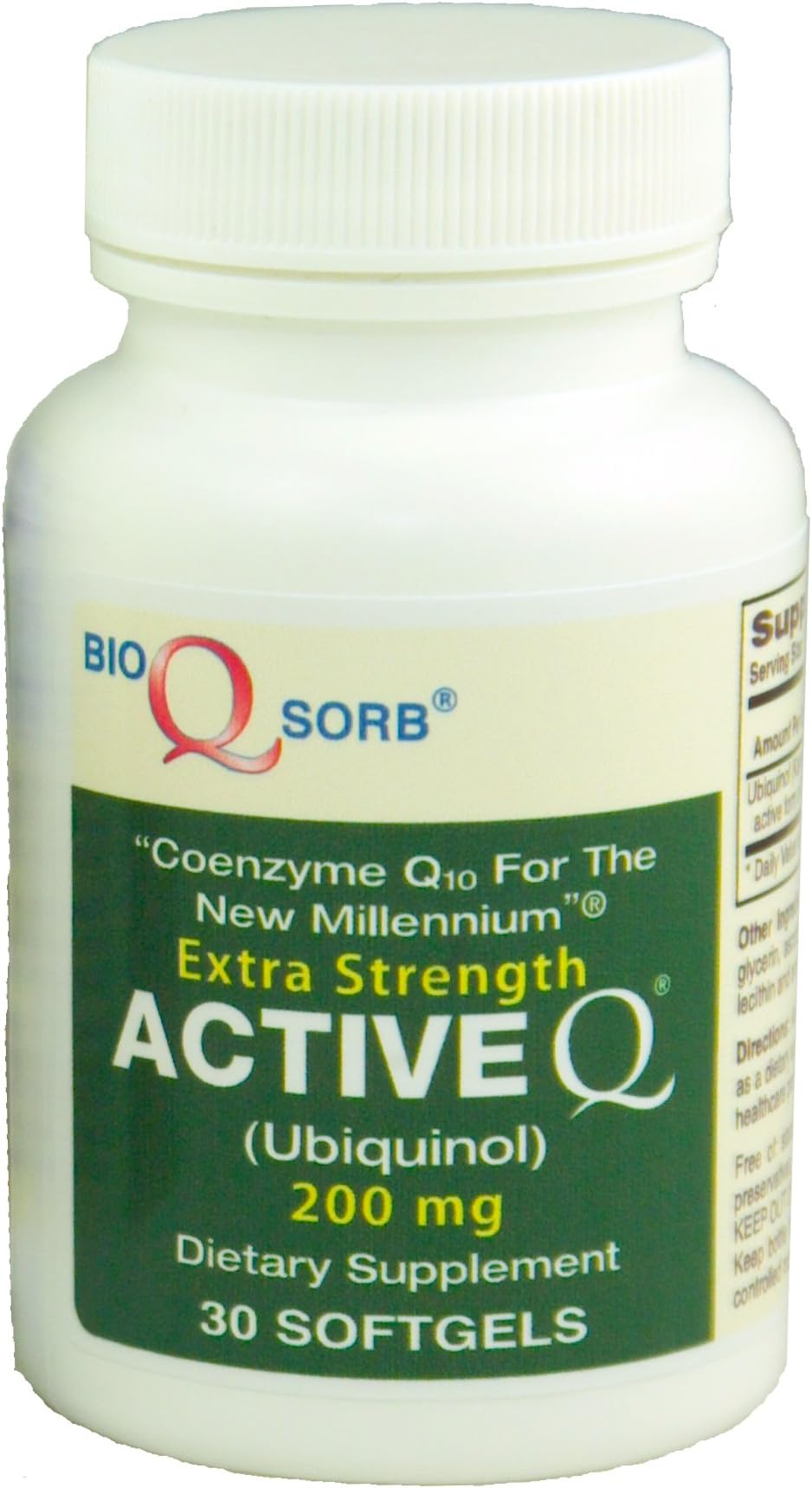 200mg ActiveQ® (30 Softgels) uses Kaneka Ubiquinol CoQ10 the “Active” antioxidant Form of Coenzyme Q10