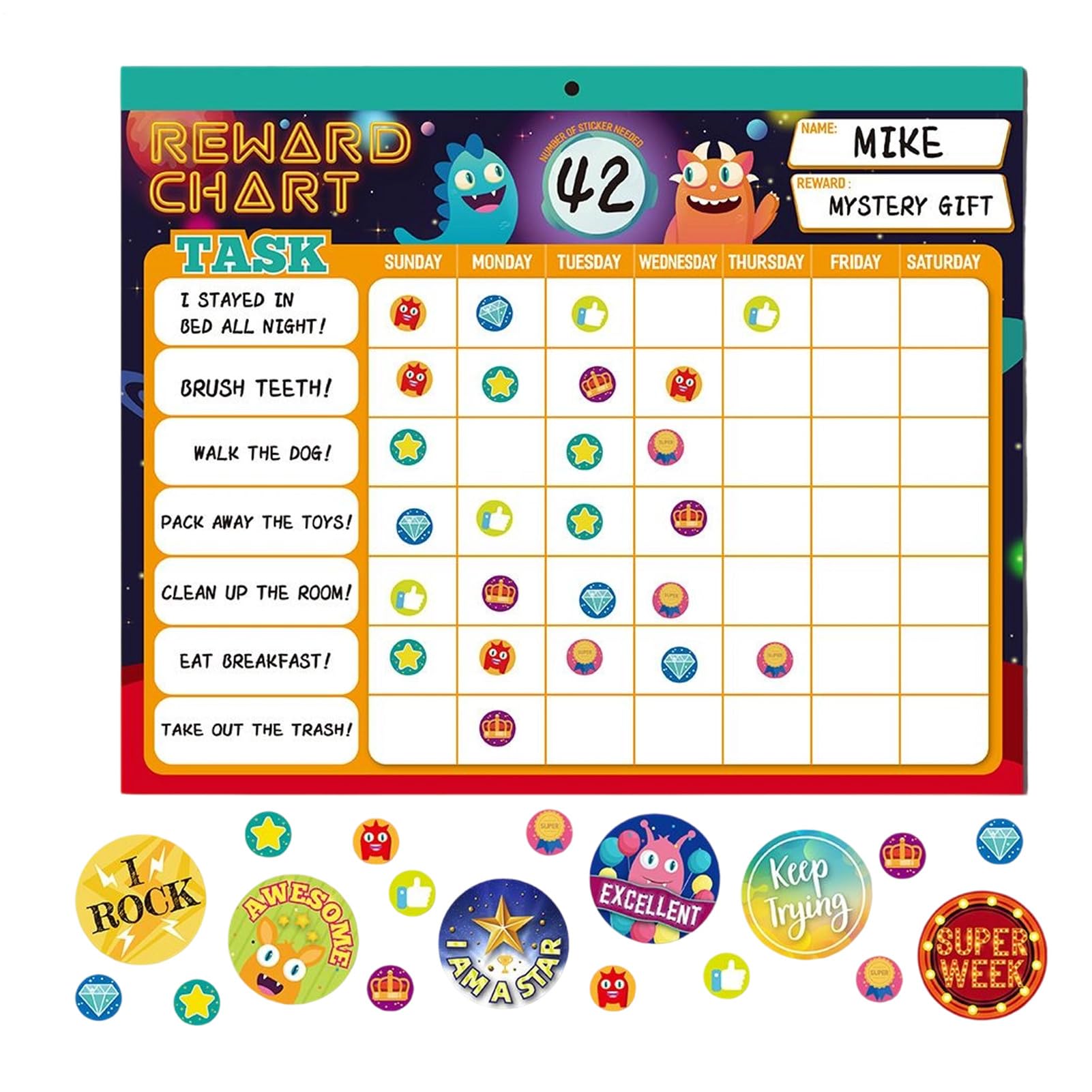 Finis les caprices : Tableau de récompense comportementale enfant pour installer une routine - 8
