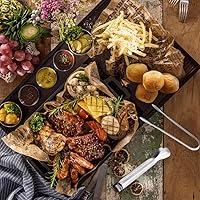 Vista 7 de JCREN Paquete de 12 pinzas para servir, pequeños utensilios de servir para catering, pinzas de acero inoxidable 304 de grado alimenticio, pinzas