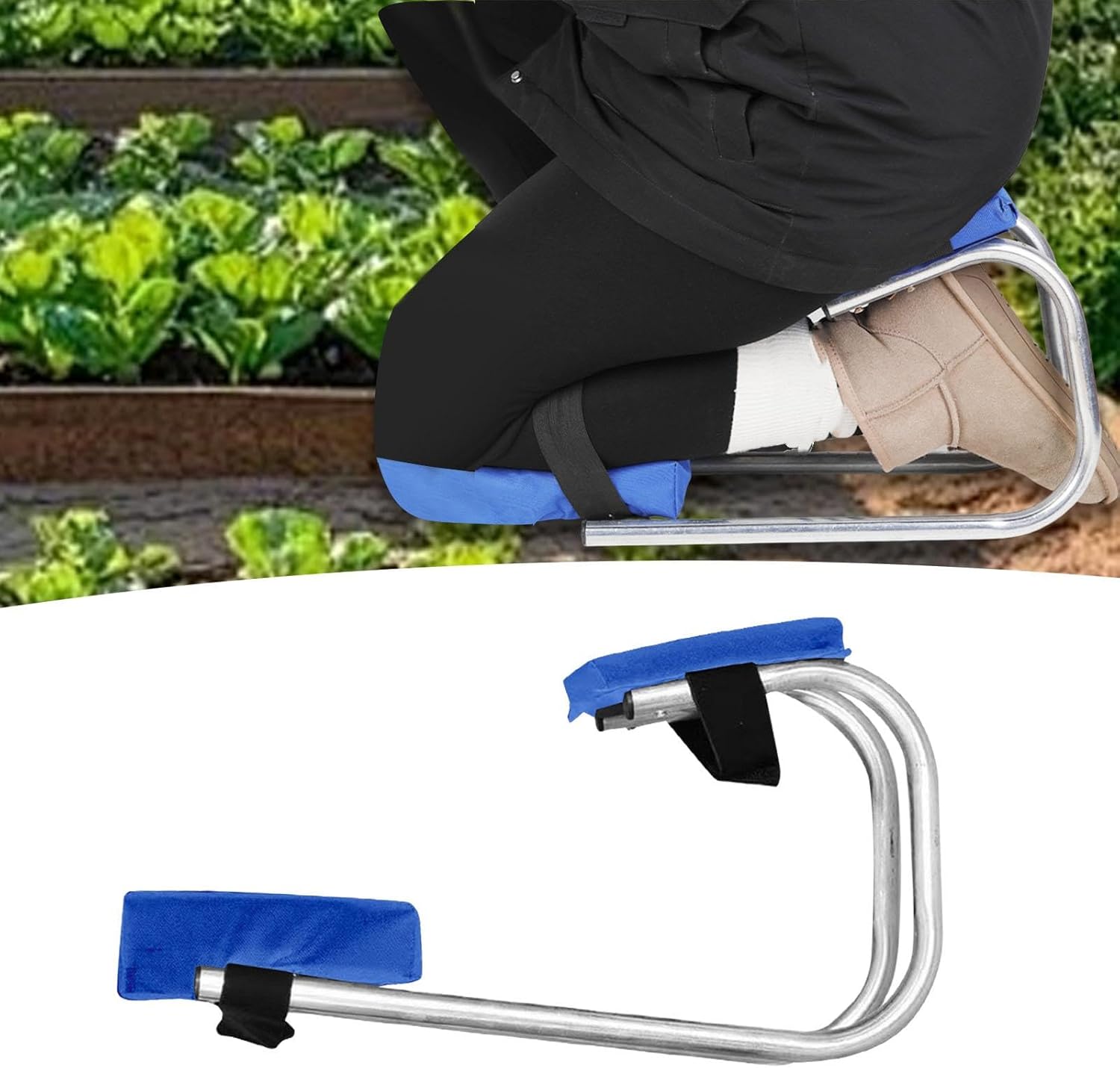 Knee Seat for Gardening Protection Wearable Versatile Labor Saving Strap on Leg