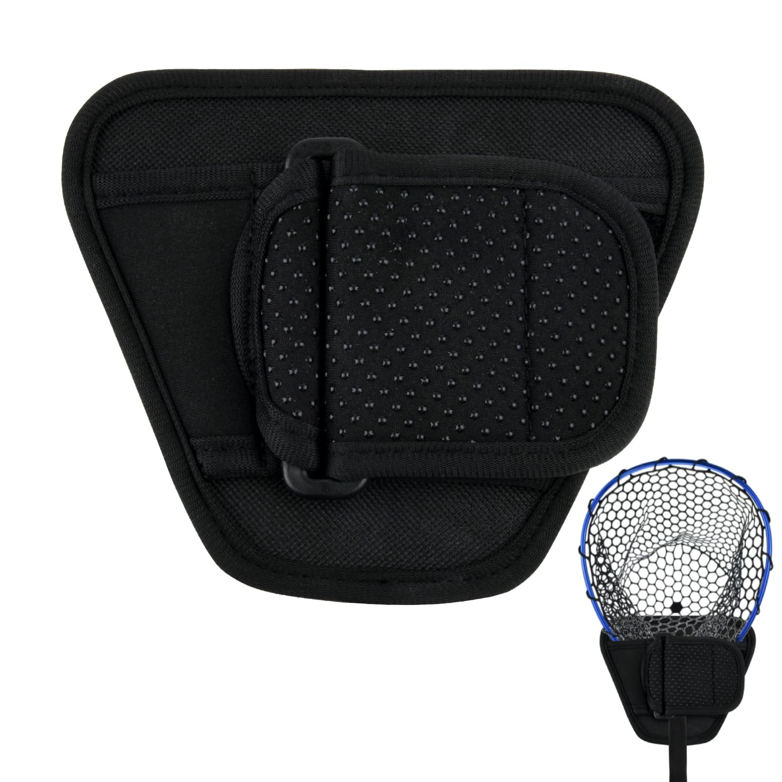 Cosmos Fishing Net Holster - Adjustable Belt-Mounted Fish Landing Net Holder for Fishing Gear & Racket, Hands Free Waist Holder for Dip Netting