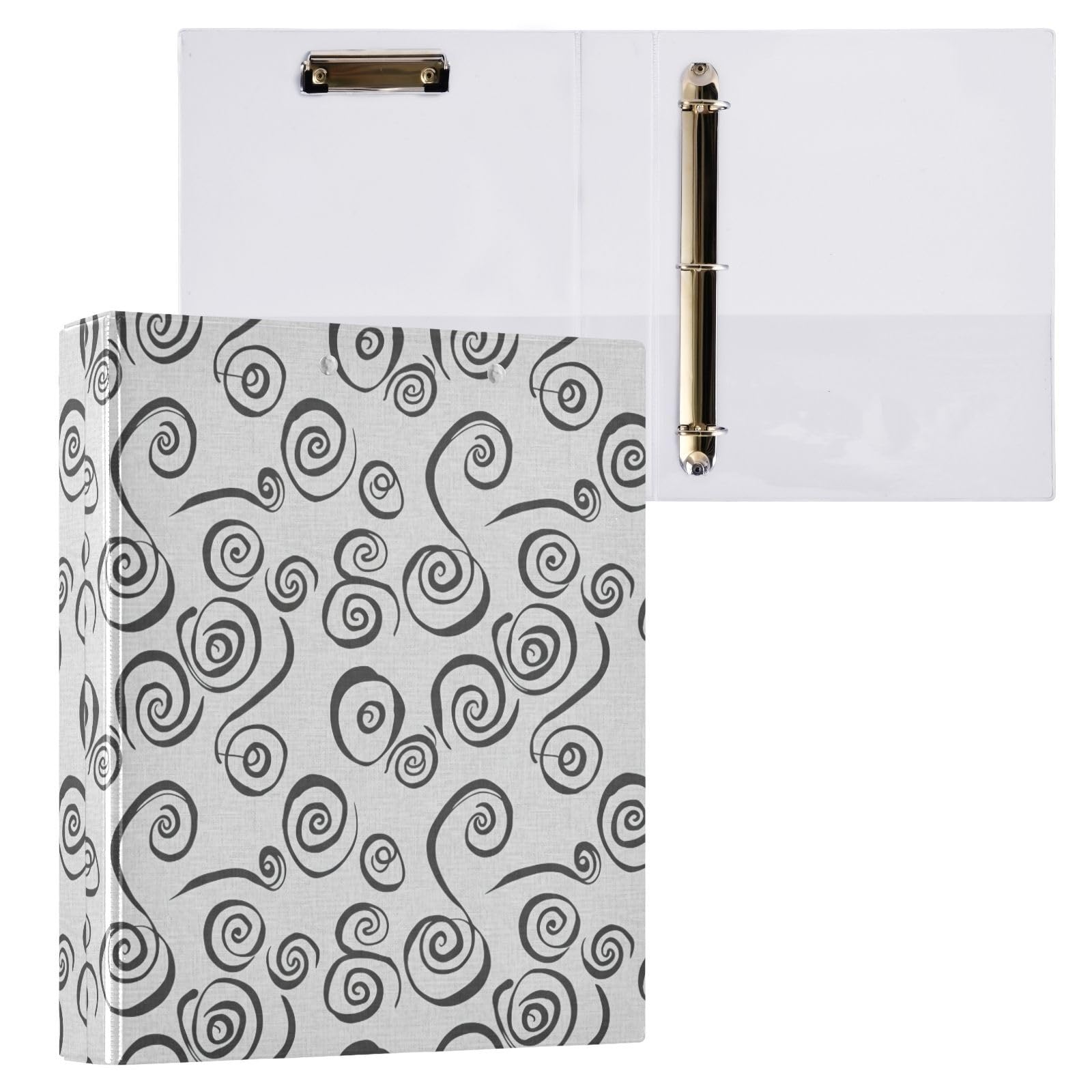 Raccoglitore a spirale a 3 anelli, 3,8 cm, flessibile, confezione da 2