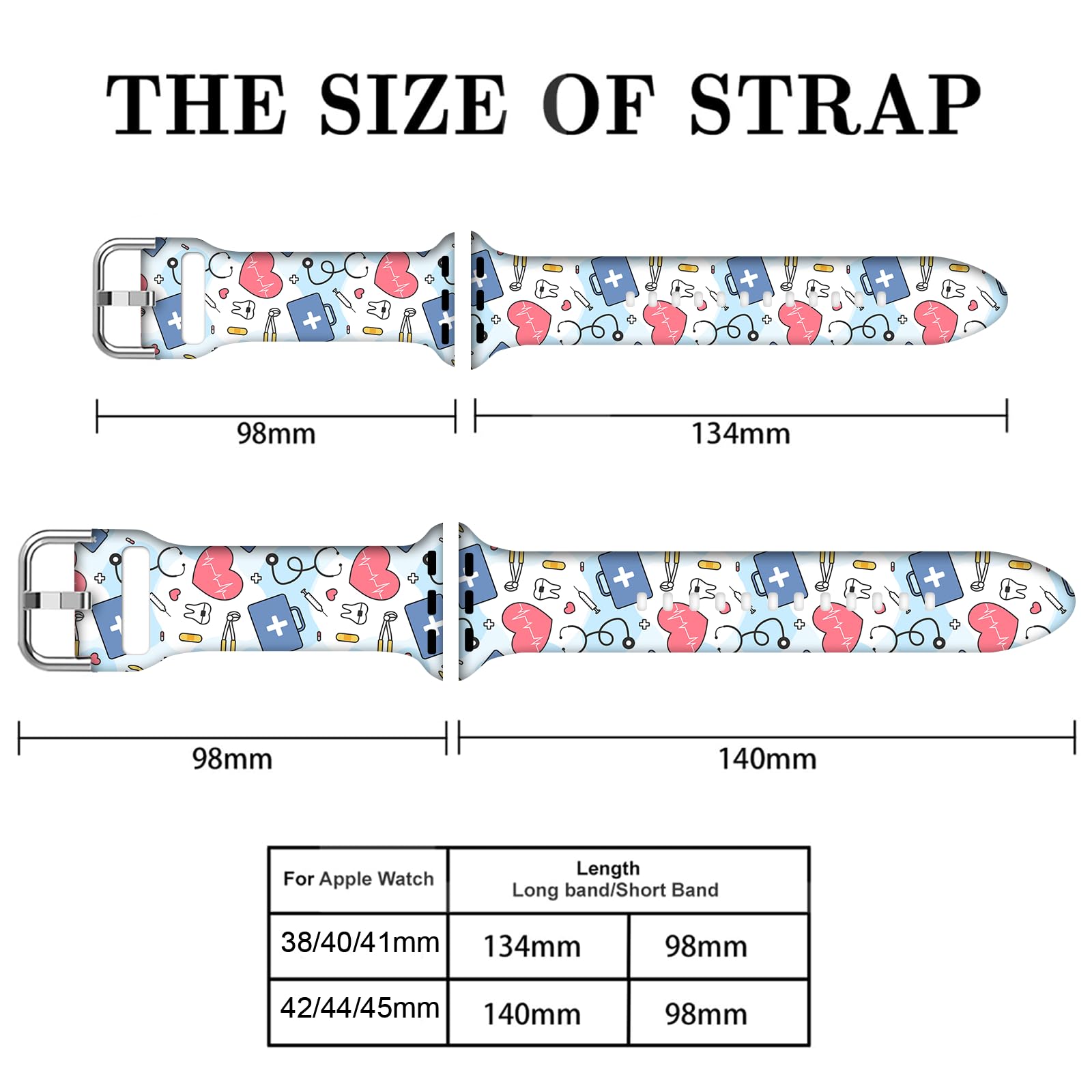 Compatible with Watch Bands for Women Men 38/40/41/42/44/45/46/49mm, Silicone Sport Replacement Wristband Strap for IWatch Series 11 10 9 Ultra 8 7 6 5 4 3 2 1 SE. - 2