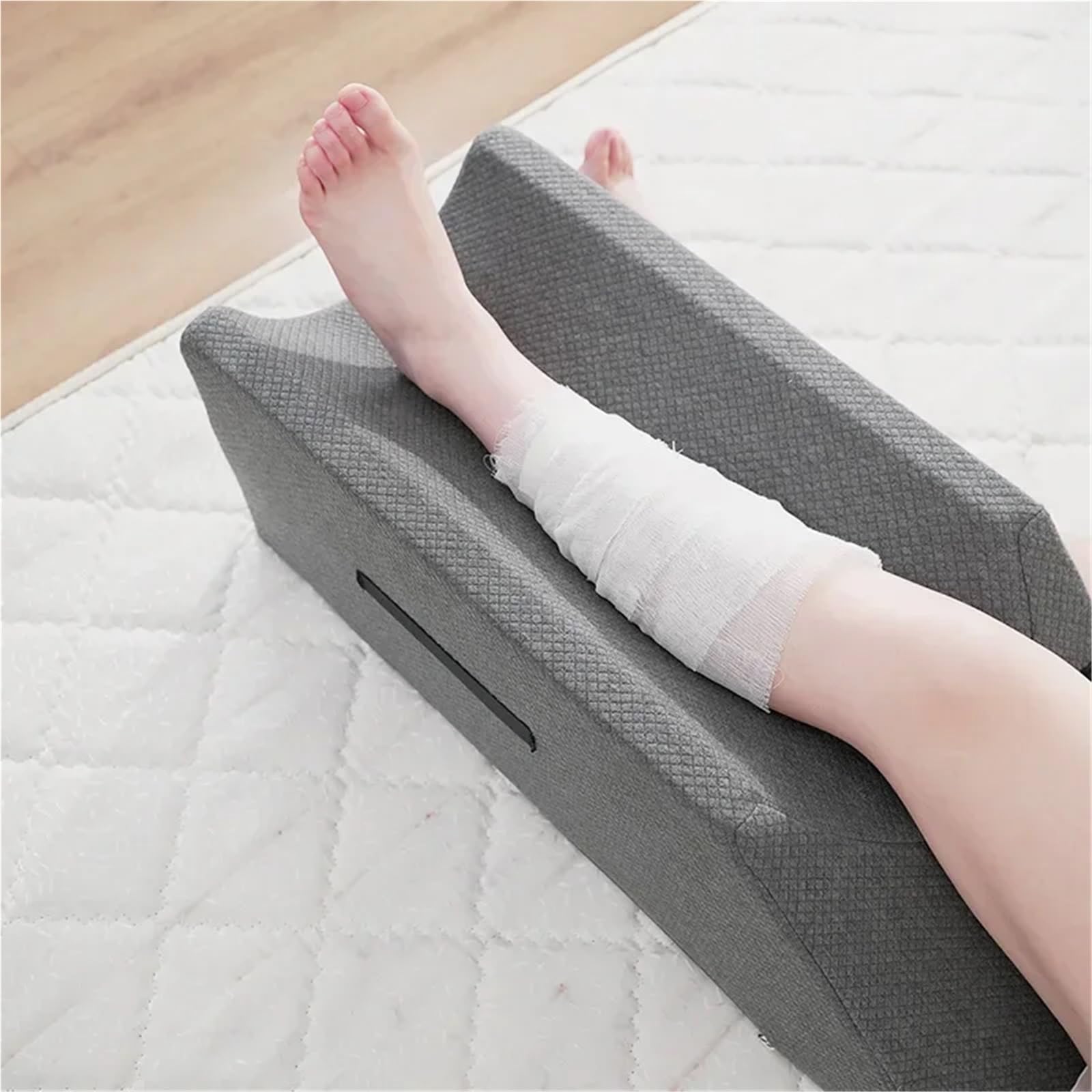 Cuscino for gamba rialzata in spugna ad alta elasticità for riabilitazione ginocchio dopo intervento chirurgico gonfiore schiena relax cuscino per gambe(40 * 74 * 24cm)
