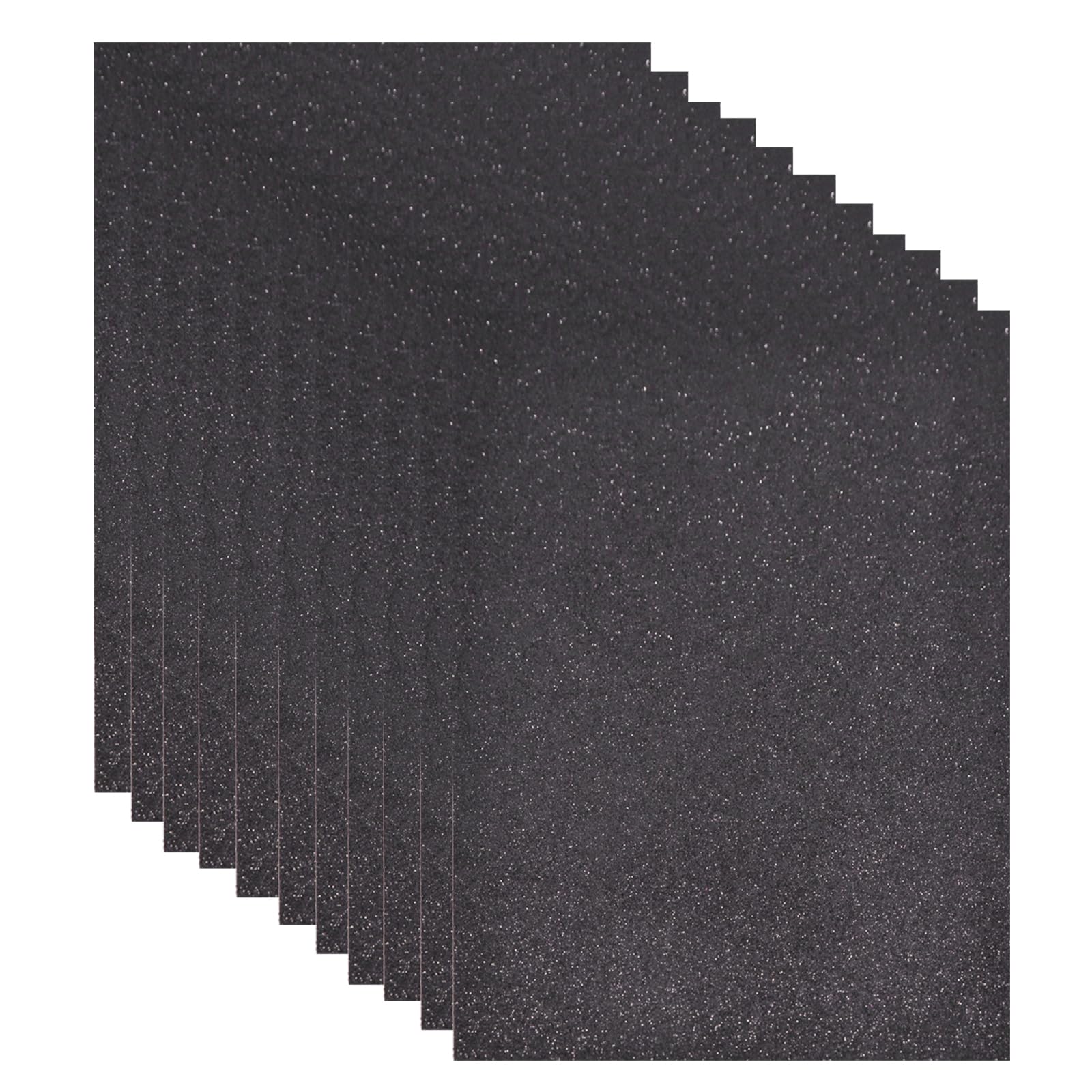 RUIAN Black Foam Sheets EVA Shiny Paper 11 x 8 Inch 2mm Thick for Crafts DIY Projects, 10 Pcs