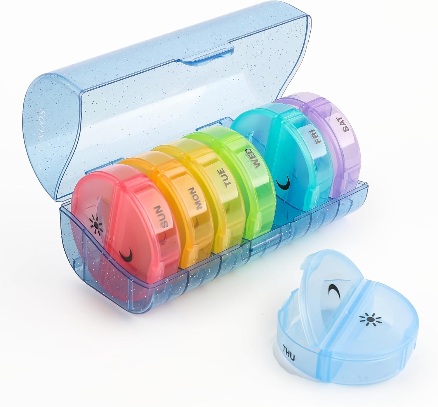 Weekly Pill Organizer: Surprising 10-Year Durability for 20,000 Opens!