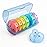 Sukuos Weekly Pill Organizer 7 Day 2 Times a Day, Large Daily Pill Box Easy to Open, Portable AM PM Pill Case for Medicine/Vitamin/Fish Oil/Supplements (Glitter Blue)