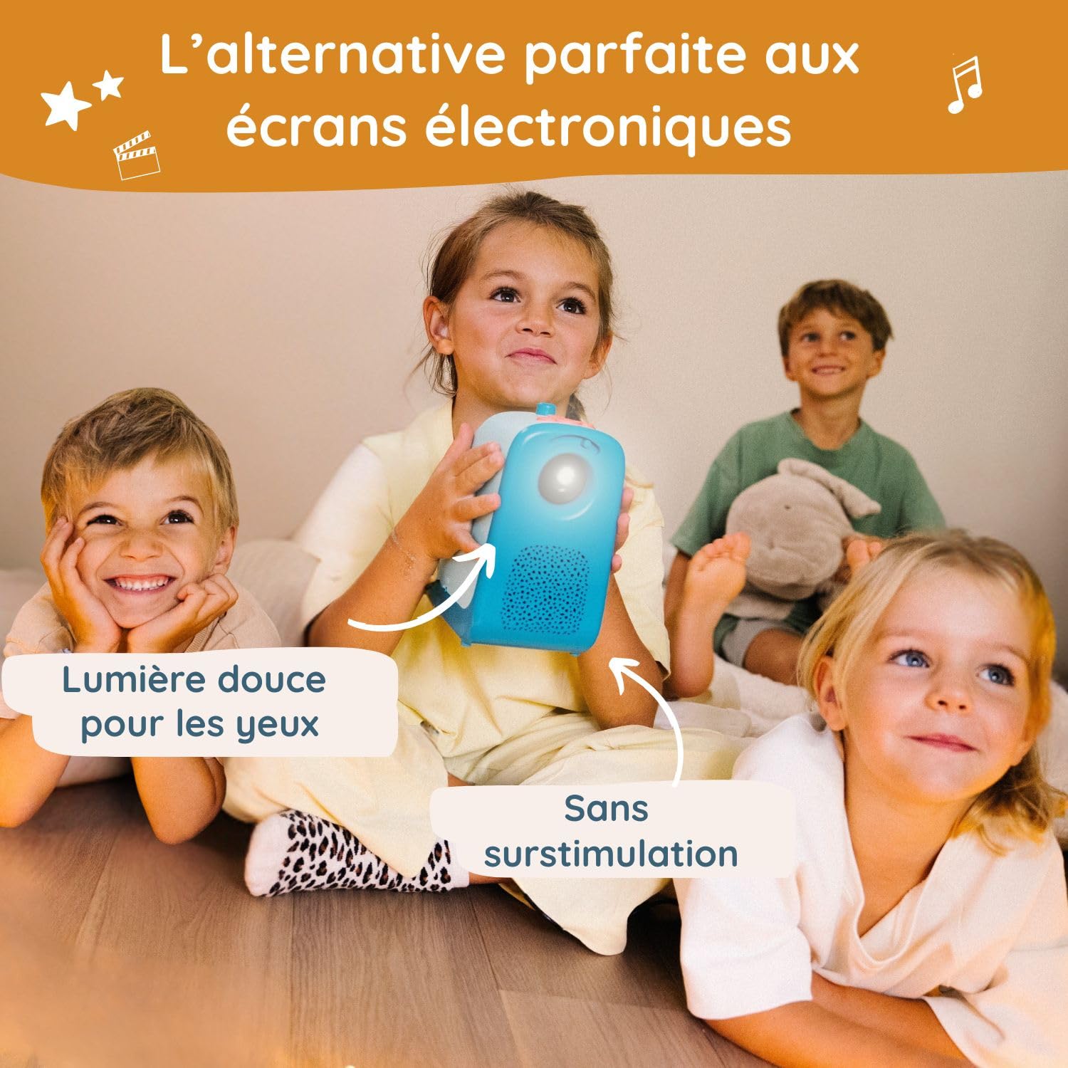 Projecteur Enfants 3-10 Ans avec Batterie | Cinéma à la Maison