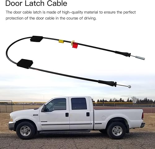 Miniatura 5 de 1Pair Rear Door Upper Side Door Latch Release Cable Replacement for 1998 Ford F150 Lariat Extended Cab Pickup 3-Door 4.6L 281Cu. In. V8 GAS SOHC