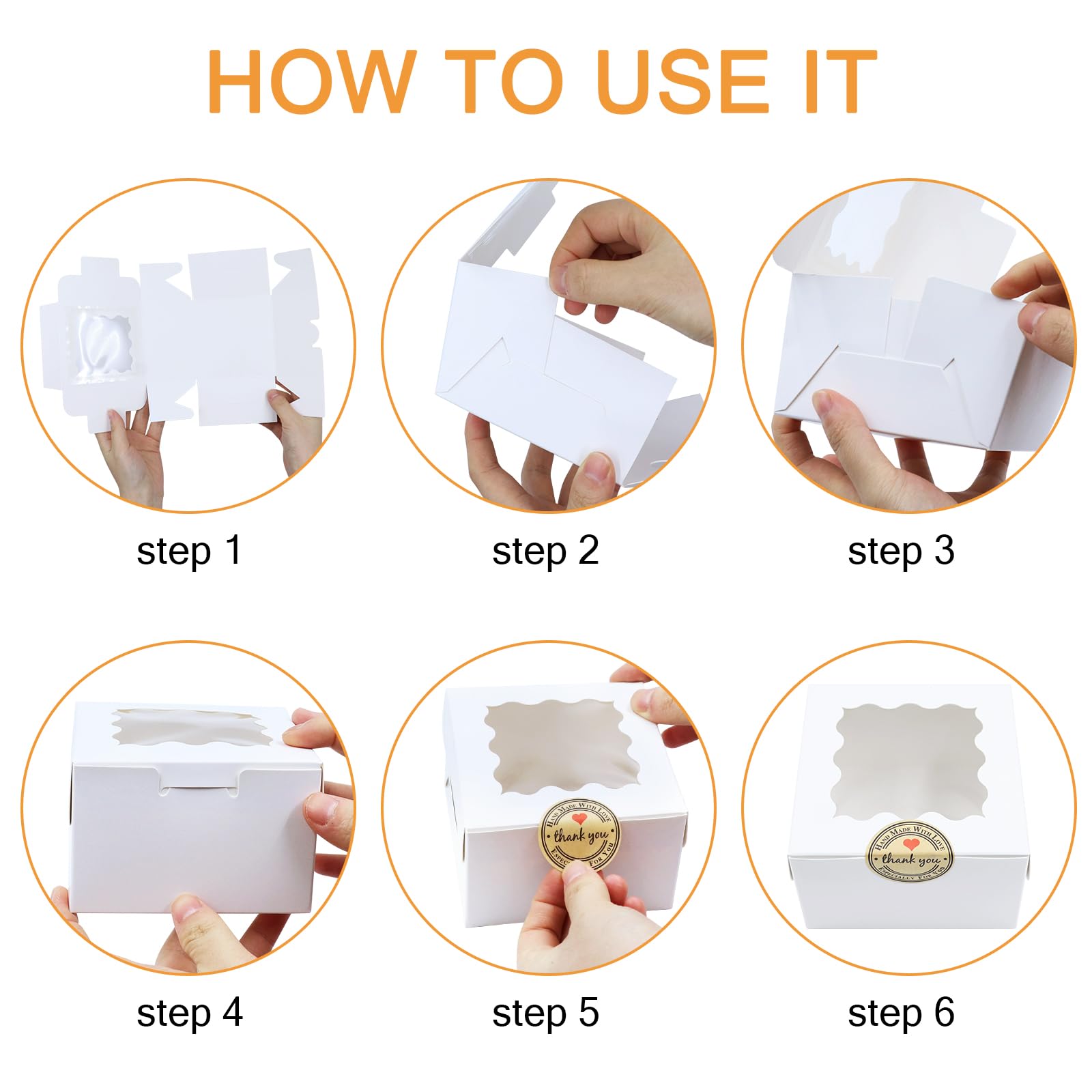 12PCS Small Cake Boxes - Image 3