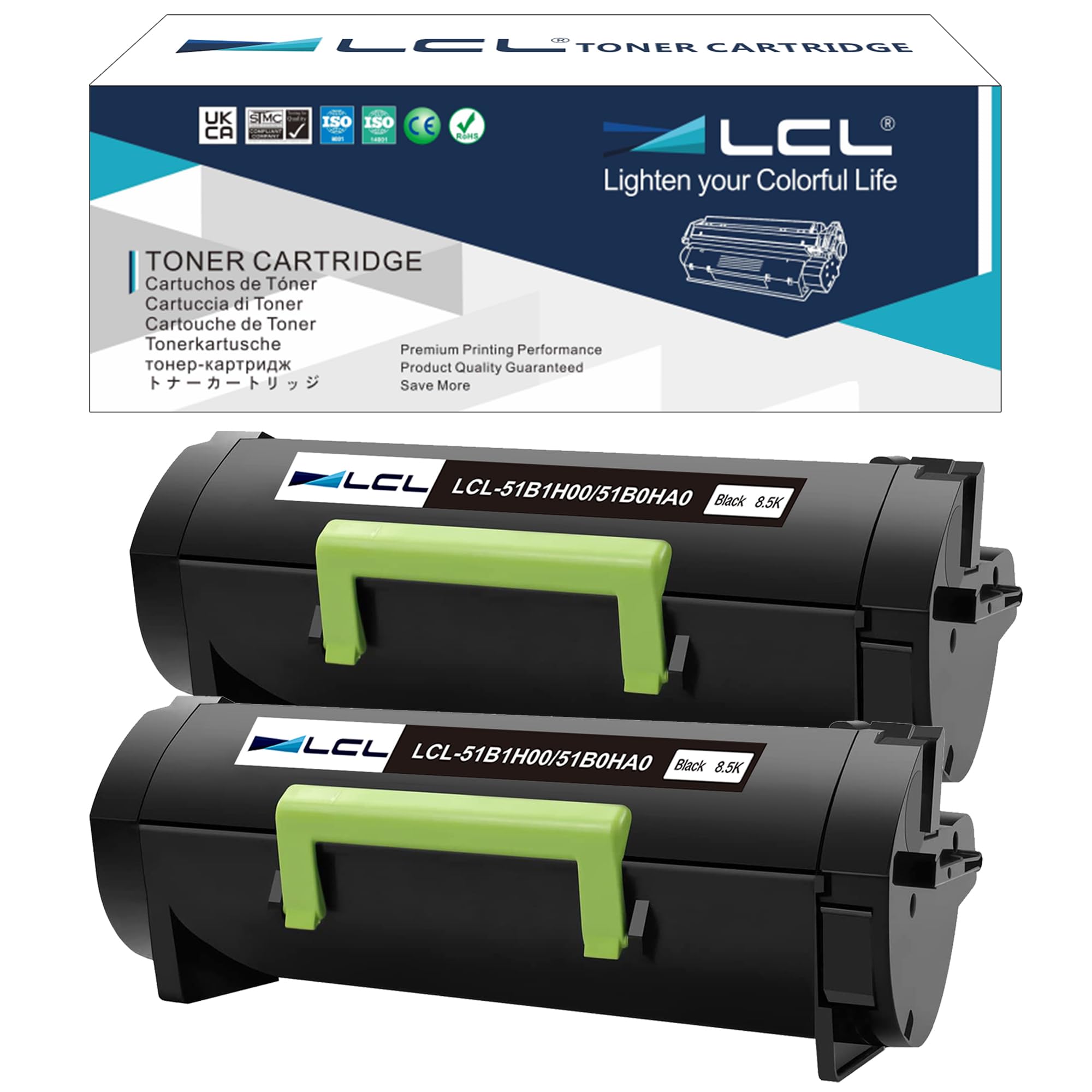 LCL 51B1H00 High Yield Remanufactured Toner Cartridge Replacement for Lexmark 51B1H00 Toner for MS417 MS417DN MS517 MS517DN MS617 MS617DN MX417