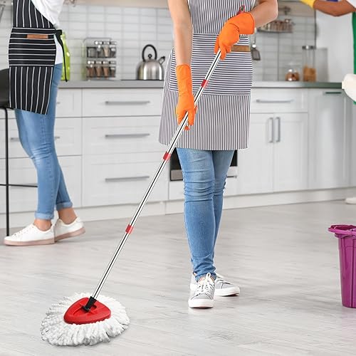 Miniatura 10 de Repuesto de cabezal de trapeador compatible con OCedar Mop EasyWring Spin Mop Recambio (4 cabezales de repuesto para mopa)