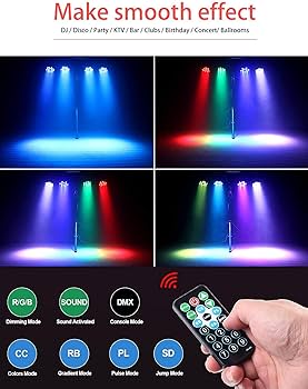Amazon.com: Litake 36 LED Stage Lights RGB DJ LED Par Light