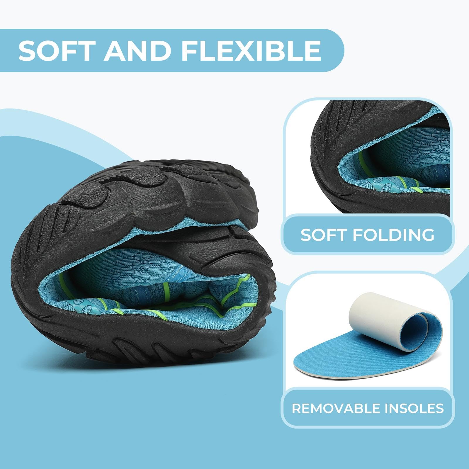 Mishansha Hombres Zapatos de Acuáticos Cómodo Mujer Minimalista Zapatillas de Surf de Playa Verano Ligeras Calzado de Snorkel 36-46EU