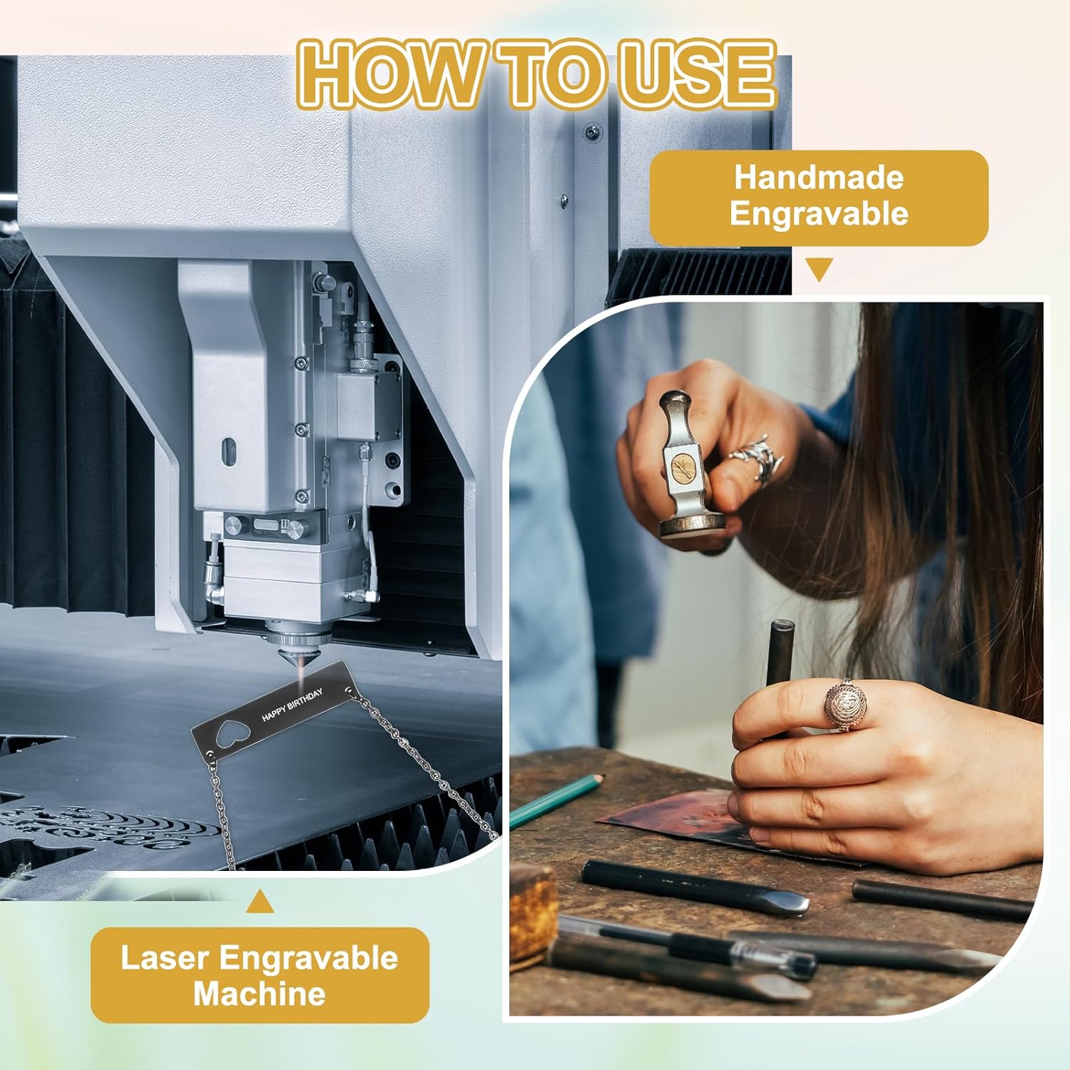 MECCANIXITY 5Pcs Initial Bar Pendant Necklace, Stainless Steel Rectangle Blank Pendant Necklace, Heart Bar Charm for Woman Gifts Jewelry, Black - Image 5