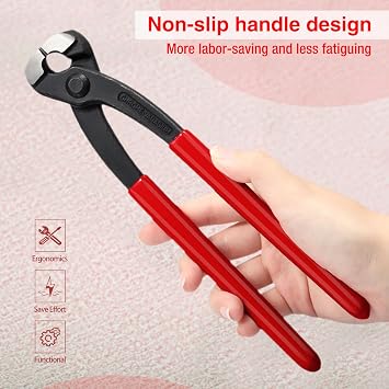 SPEEDWOX 9 Inches Ear Clamp Pliers Front and Side Jaw Pinch Clamp Pliers
