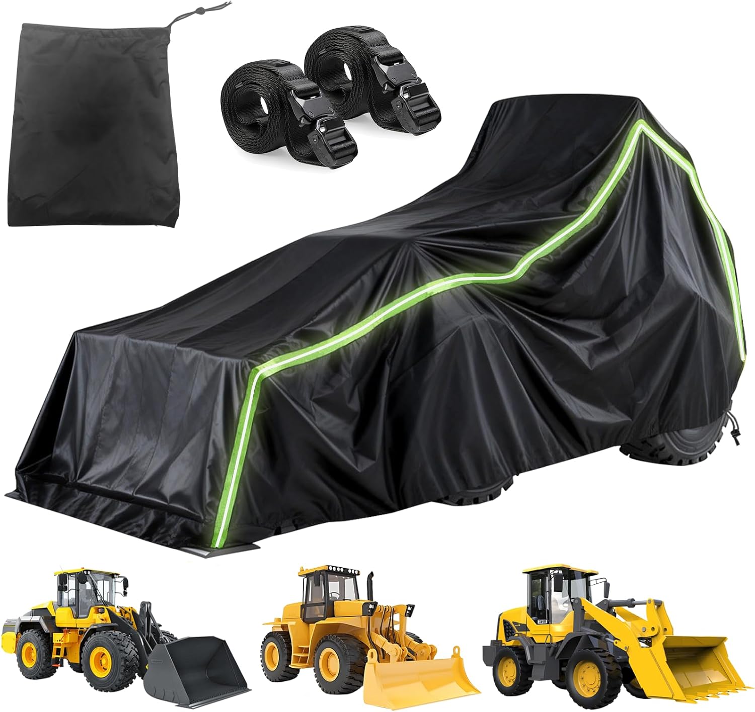 Tractor Cover, Tractor Covers Waterproof Heavy Duty,600D Oxford Fabric for Snow, Rain, and Dust Protection for Your Rider Garden Tractor Outdoor Lawn Mower Storage（189 L x 76 W x 86 H in）
