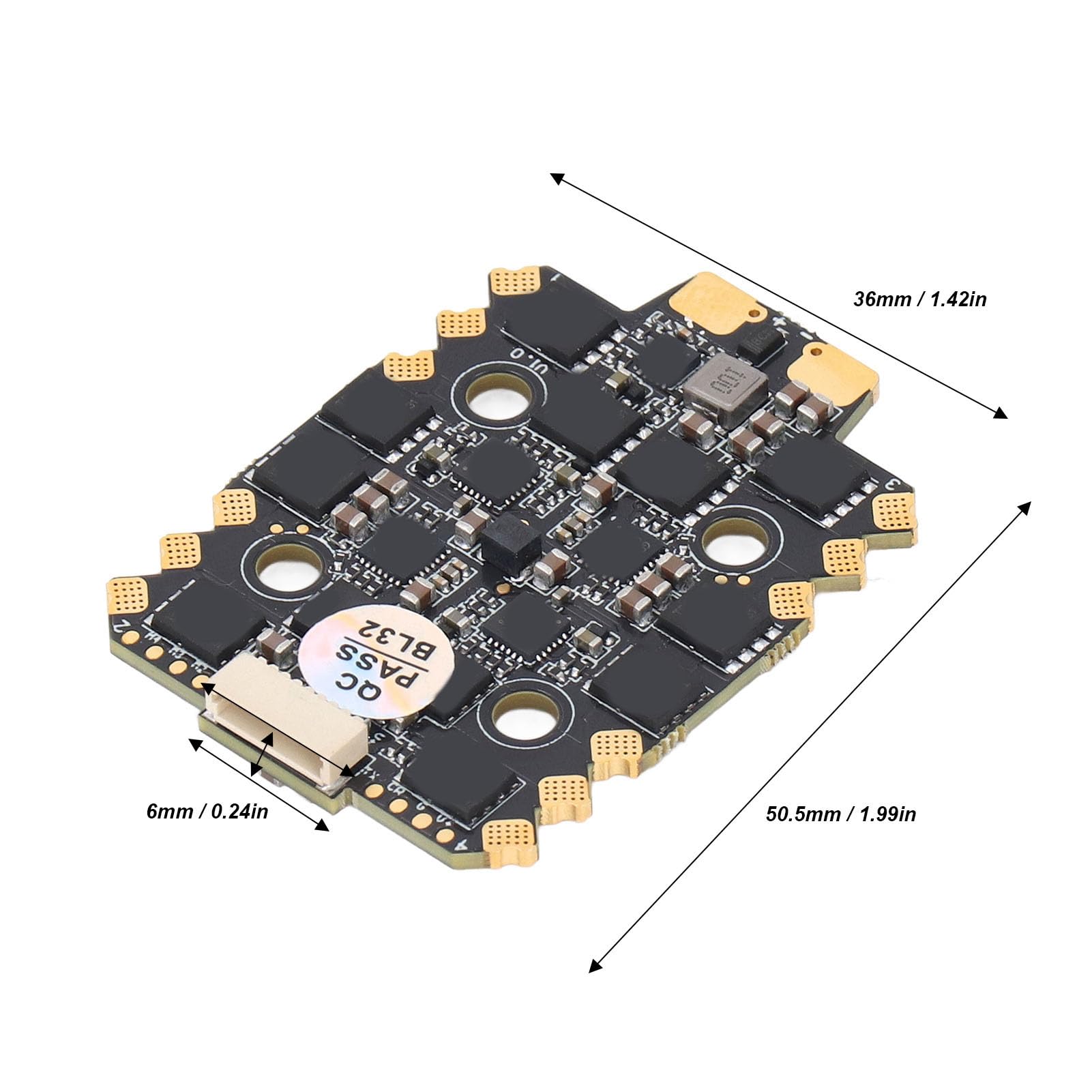 Eujgoov Centralina di Controllo 4 in 1 ESC, STM32G071 PCB 70A 2-8S