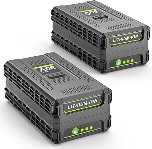 PENGJBATTER 2 Packs 80V 3.5Ah Lithium Battery Replace for Greenworks