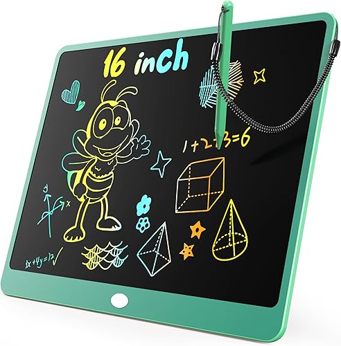Miniatura 19 de KOKODI Tableta de escritura LCD, regalos para niños y niñas de 3 años, tablero de dibujo de 10 pulgadas, tablero de garabato colorido, tableta de