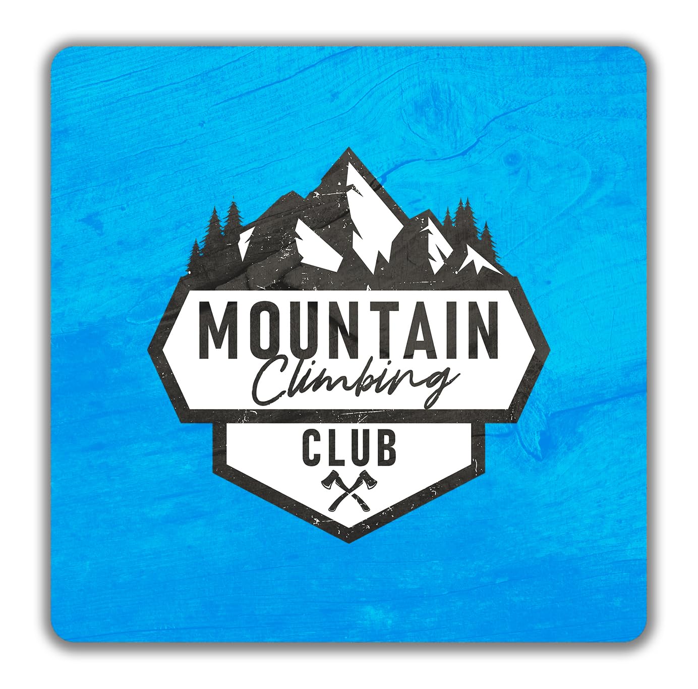 Shopagift Mountain Climbing Club 2 Pack Coasters Rock Cliff Climber Bouldering - 9cm x 9cm