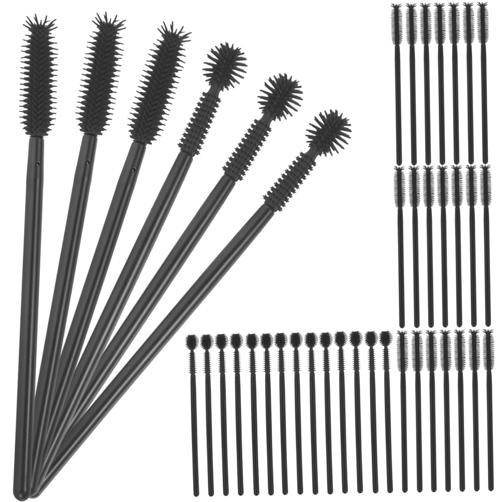 Healeved Professional Eyebrow Lamination Brush 100pcs Disposable Mascara Wands for Makeup Artists Beginners