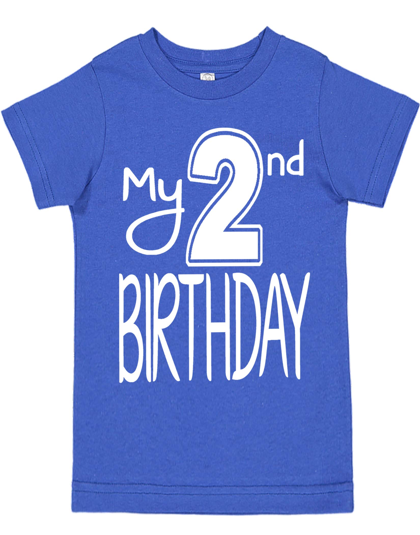 Aiden's CornerCute Handmade Toddler Boy Girl My 2nd Birthday Tee Shirts - Kids Second Party Outfits