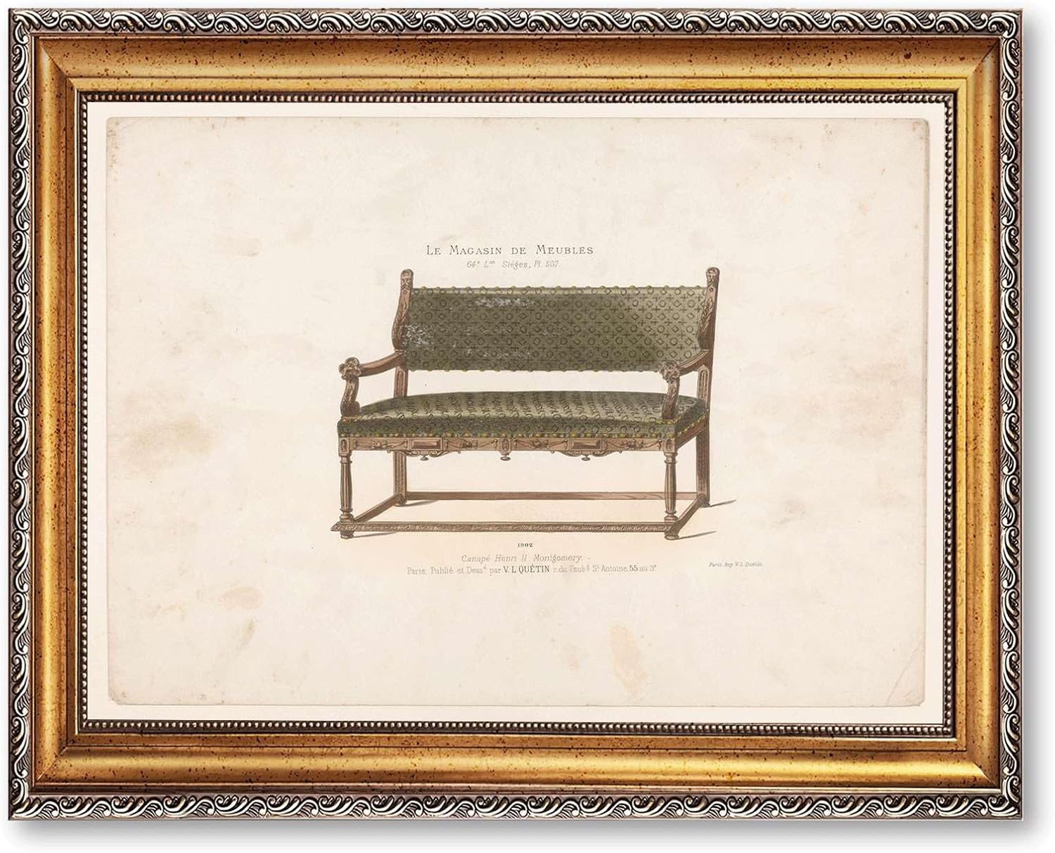 , (Retro Framed,12L x16W)