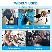 Vista 6 de 2 rollos de cinta de agarre de 1 pulgada x 10 pies, envoltura de agarre de silicona autofusible para asas, sin adhesivo, color blanco