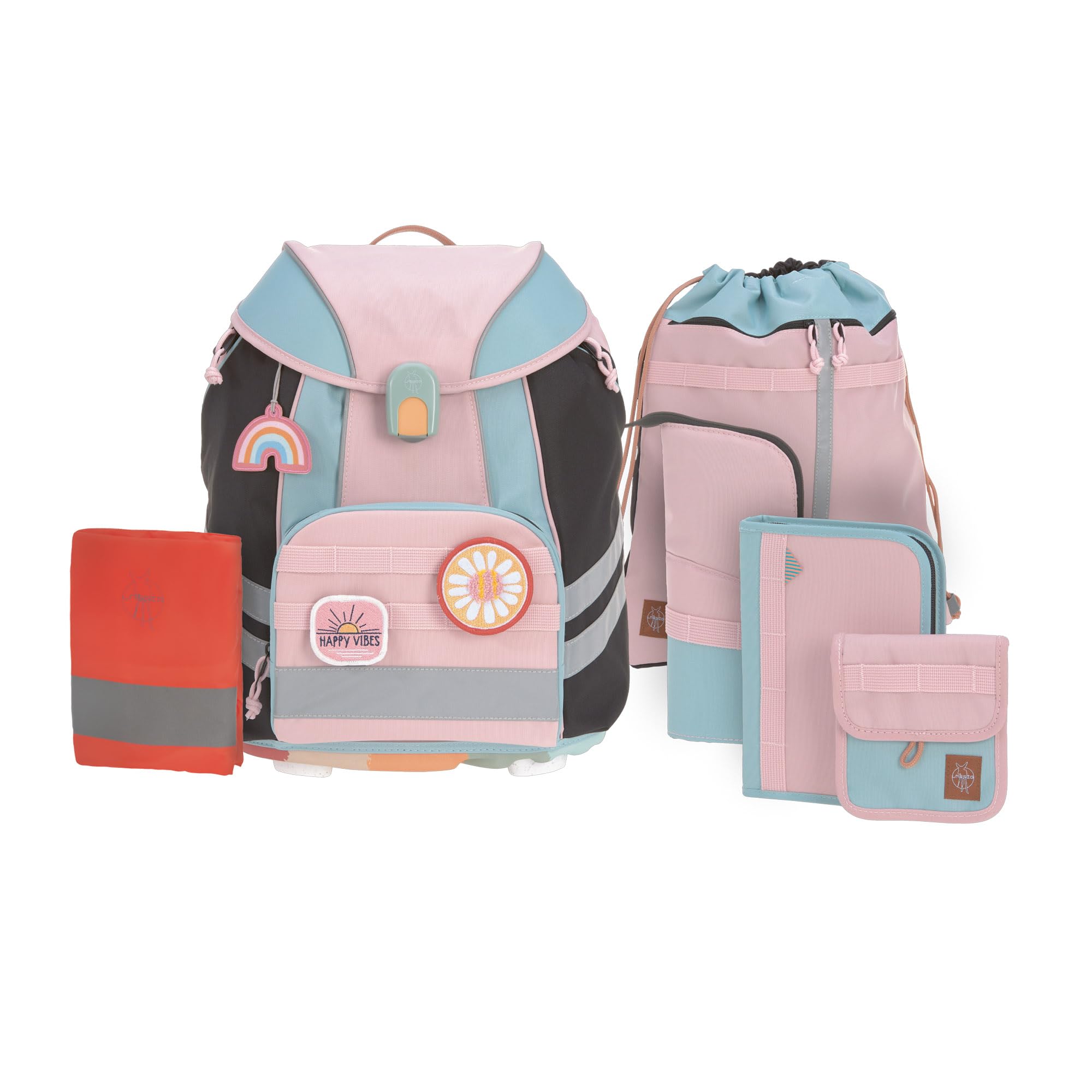 LÄSSIG Set di borse per la scuola da 7 pezzi per bambini/School Set Flexy Unique
