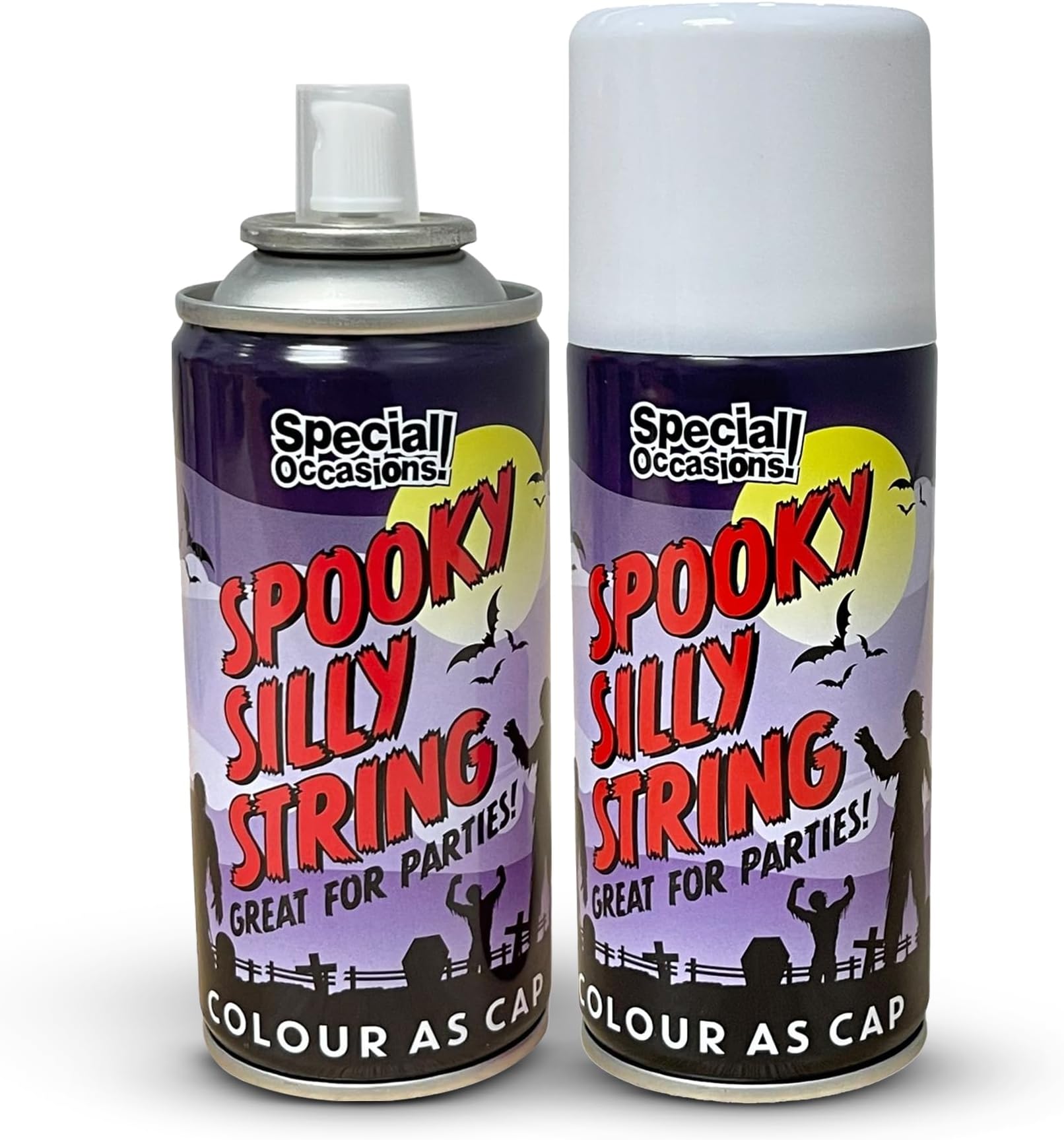 MIXEL Halloween Silly String Spray, Trick-or-Treating, Festive Celebrations, Ages, Easy to Use, Mess-Free Fun, Indoor Or Outdoor Events, Random Colour, 200ml, (3 Pcs)