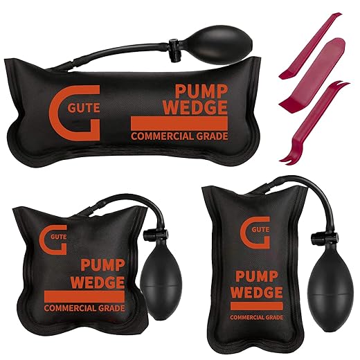 Gute Montagekissen Luftkissen Air Wedge Pump,Hebekissen Aufblasbar,Pneumatikspanner Spreizkissen,Air Wedge Pump,Luftkissenheber für Fenster,Tür,Auto,Großgeräte