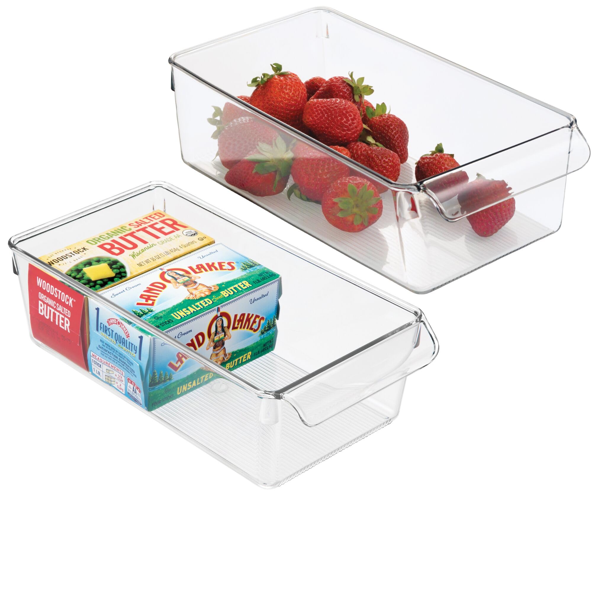 iDesign Fridge Storage Bin with Handle