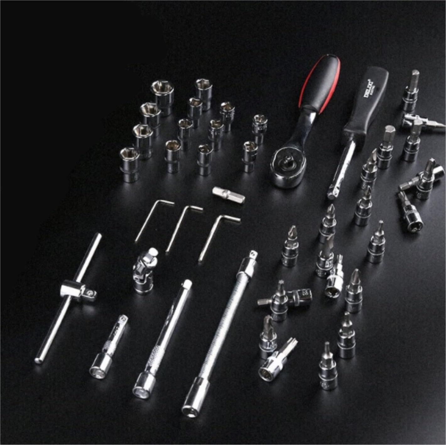 Juego De Llaves De Tubo Juego De Llaves De Vaso De 46 Piezas Kit De Herramientas con Llave Manguito De Junta Universal Ferramentas para Reparación