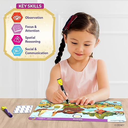 Miniatura 8 de Skillmatics Busca y encuentra el juego educativo de las princesas de Disney actividades de aprendizaje preescolar reutilizables, juguetes de