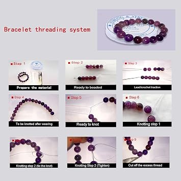 2 Rolls 1 mm x 4 m Elastic Band for Bracelets Elastic Band for Bracelets