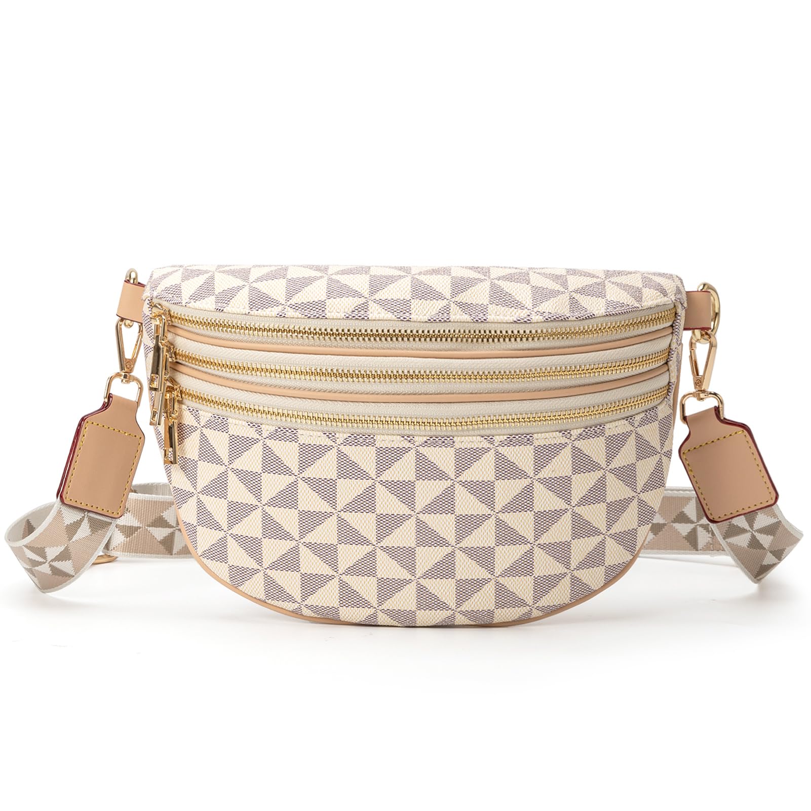 LBiayion Small Crossbody Sling Bags for Women – Vegan Leather Fanny Packs with Adjustable Strap – Trendy Chest Bum Belt Bag for Travel and Daily Use