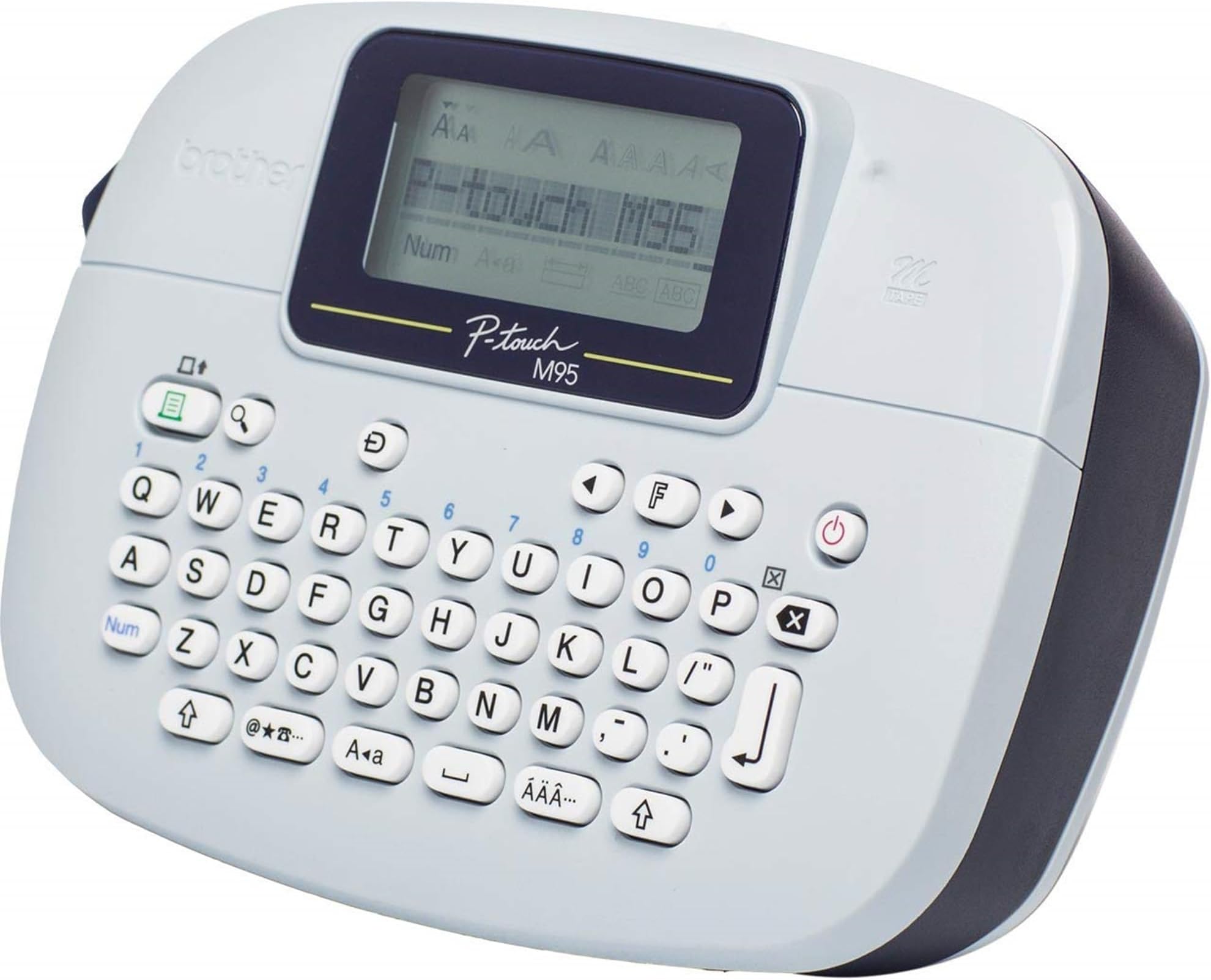 Brother PTM95 Label Maker, PTouch Label Printer, Handheld, QWERTY