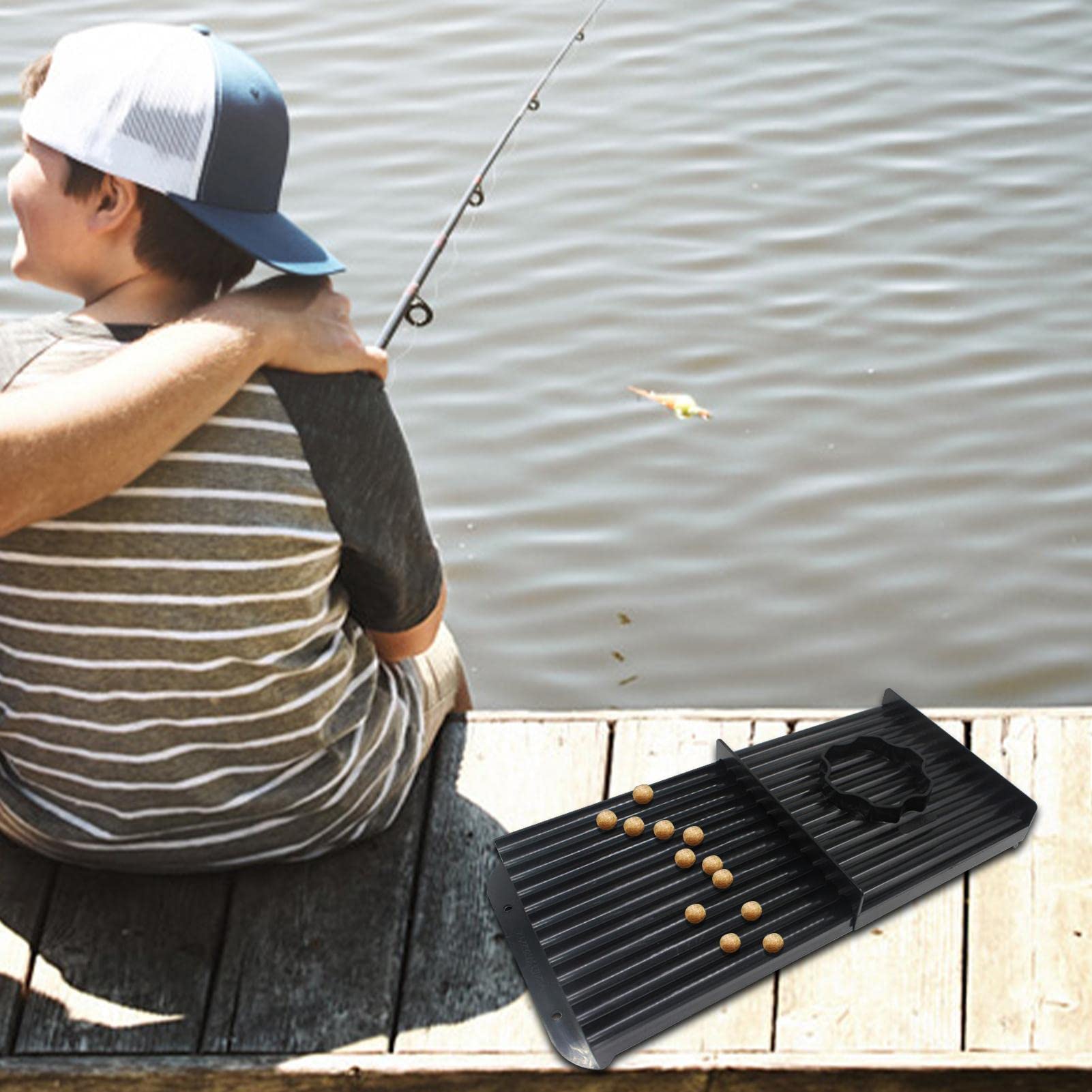 Table à Bouillettes Baitmaker – Pour Pêche à La Carpe, Préparation Rapide Des Appâts (8 Mm)