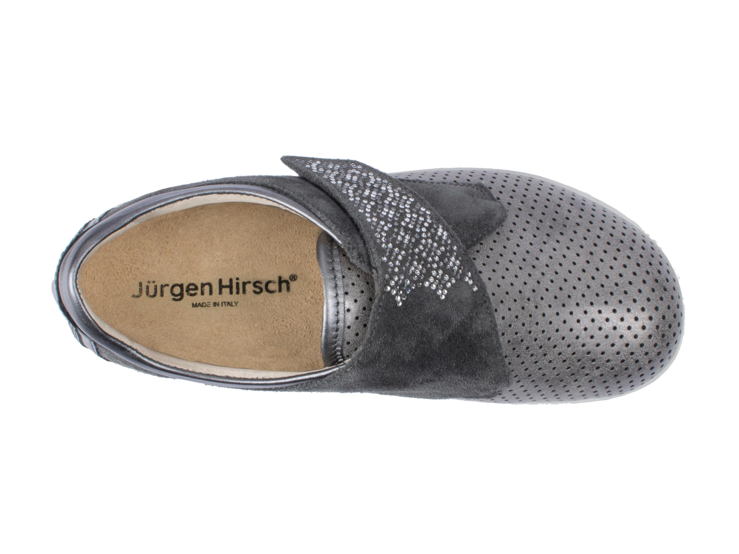 Jürgen Hirsch Zapatillas de piel para mujer Comfort 05, cierre de , plantilla extraíble DryGo