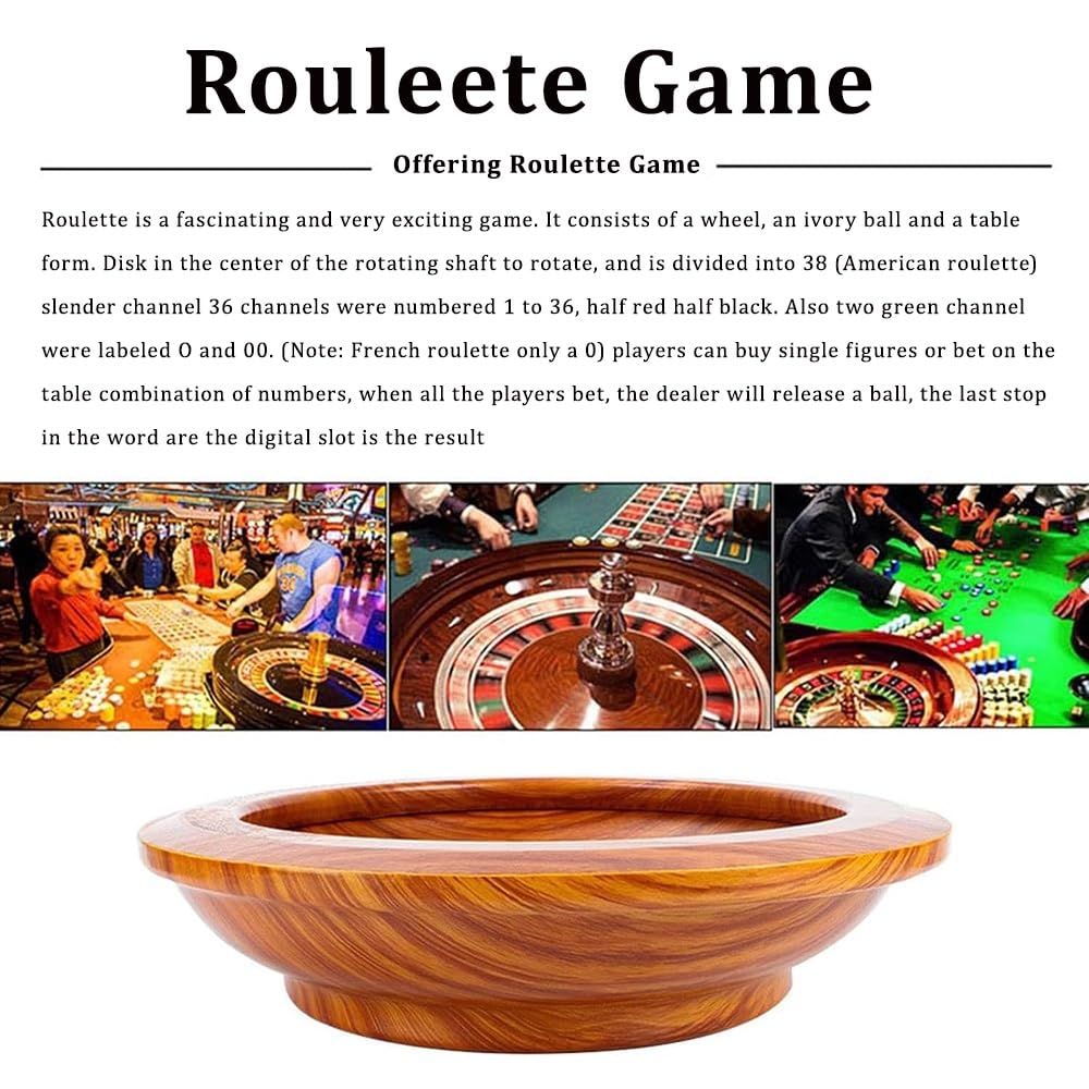Jeu de roues de roulette de casino de style américain avec disposition double zéro pour jeux à domicile et événements sur le thème du casino