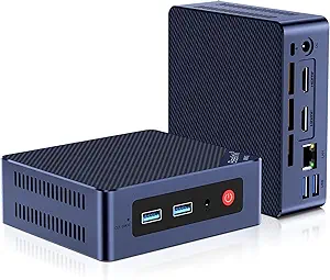 Beelink Mini PC Intel 12th Gen N95 (up to 3.4GHz), 8GB DDR4 256GB PCle SSD Mini Computer, Mini S12 PC Support 4K@60Hz, Dual Display, WiFi5, BT4.2, USB3.2, Low Power