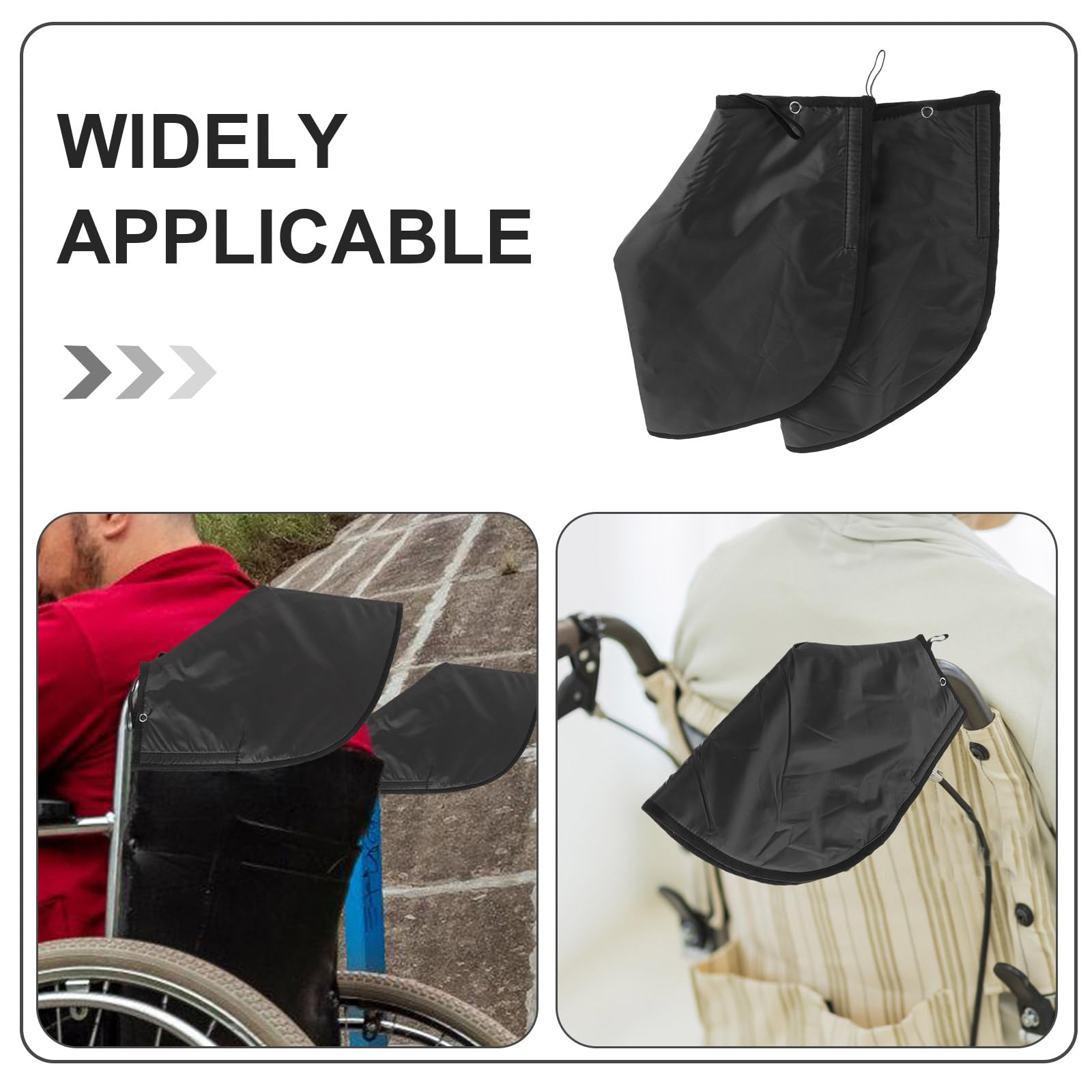 1par Guantes Calentadores para Manillar de Silla de Ruedas y Andador Funda Protectora Resistente al Frío para Otoño Invierno Cubiertas Térmicas Cómodas para Manos de Hombres