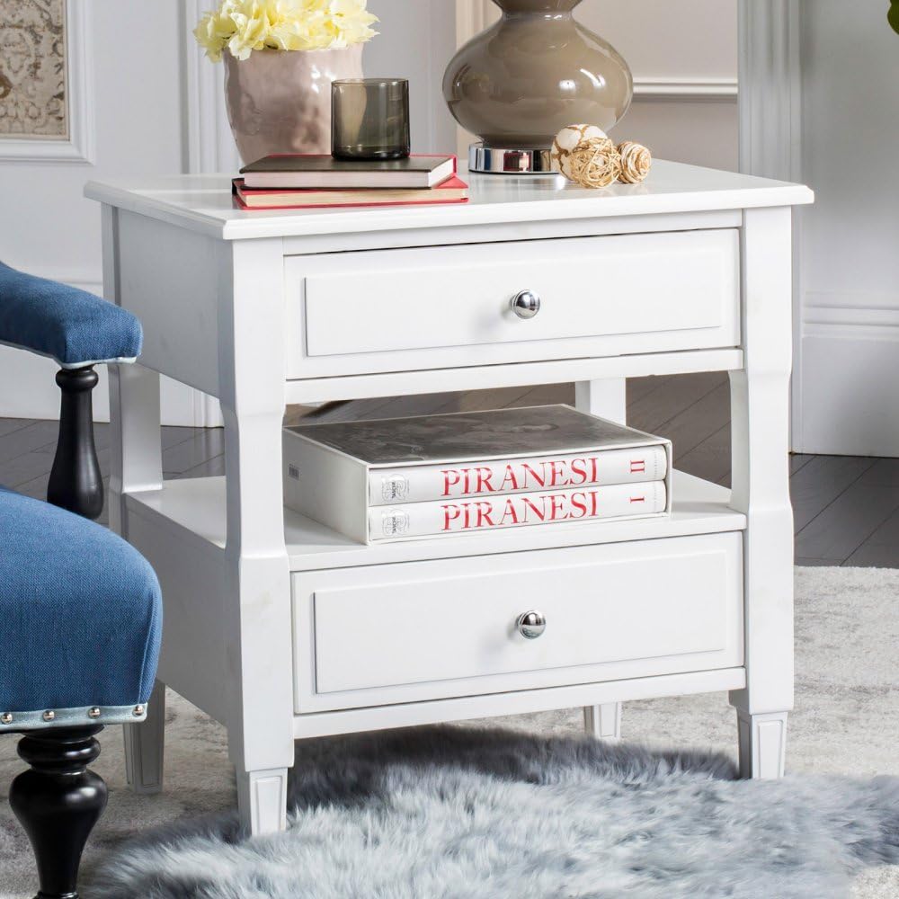 SAFAVIEHJenson Night Stand Normal White