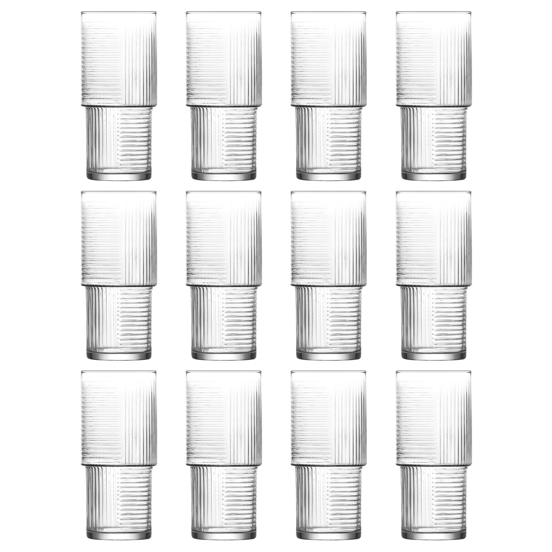 LAV Glassware Lav Helen Stacking Highball Glasses515MlPack Of 12 from B&Q