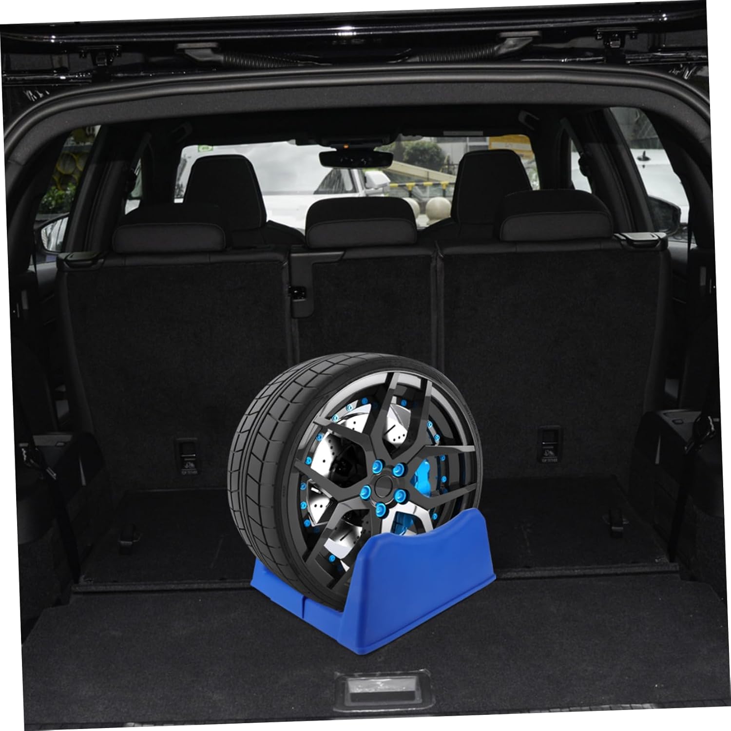 Tire Display Stand Holder Rack Stable Platform for Organizing Wheel Hubs Minimalist Design for Home Garage Use Elegant Storage for Tires and Accessories